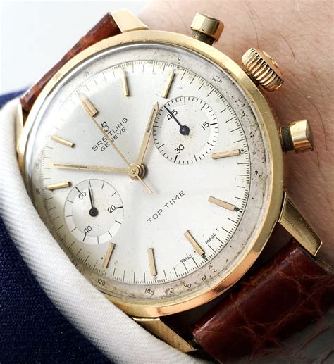 1962 breitling top time sale|breitling watches value.